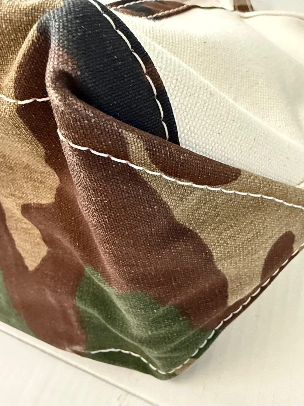 LL BEAN Boat Tote Bag Double Long Handles Zipper - Picture 7 of 8
